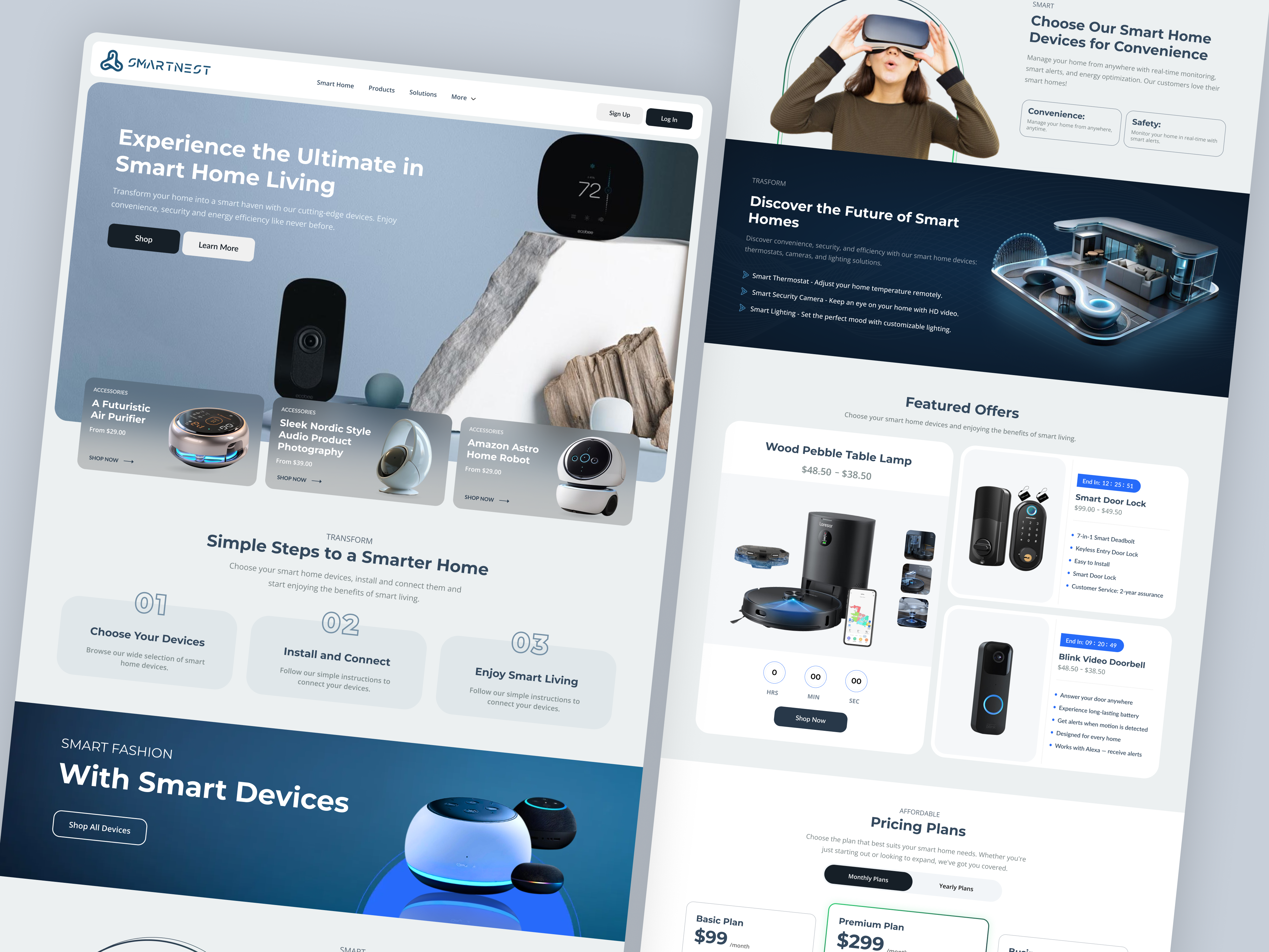 Example of Custom Landing Page Design | Modern