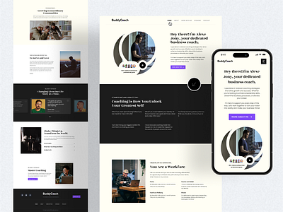 Website UI UX Design for Coach and consultant business coach coach coaching coaching website consultant consultant web designpicko landing page minimalist mobile responsive online coaching website trainer trainer website ui design ux design web ui design webdesign website website design website for coach