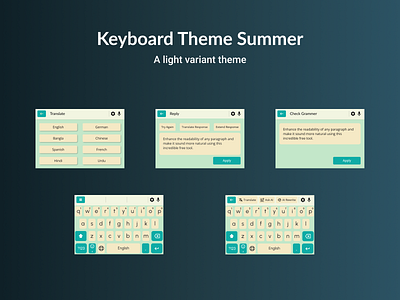 Keyboard Theme Summer android android keyboard androidd branding design ios ios keyboard keyboard keyboard theme keyboard themes light colors light theme minimalist mobile mobile keyboard summer theme themes ui