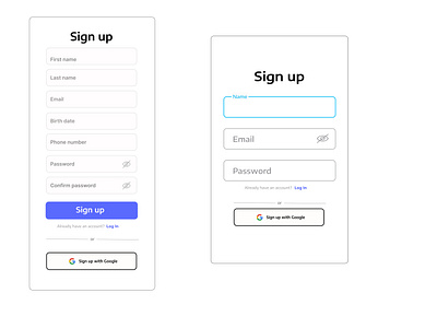 First Design- Sign up figma firstuidesign graphic design ui