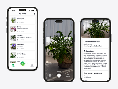 Floro Plant Identifier Mobile App app design logo mobile design ui ux