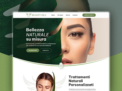 Website for a Beauty dea adobe family beauty product website beauty website branding color palates content creation creative design figma design graphic design illustration italian style photoshop design typography uiux user experience user interface web design web development website design