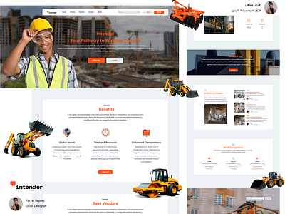 Designing the Intender International Company adobe photoshop adobe xd app branding css design elementor elementor pro graphic design psd to html ui uiux user experience user interface wordpress