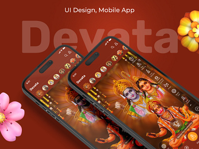 Devata App - Spiritual Mobile UI god goddessofwealth hindu hinduculture hinduism hindutemple india krishna mahabharat mahadev meditation peace prayer ramayana sanatandharma shiva spirit spiritual spirituality