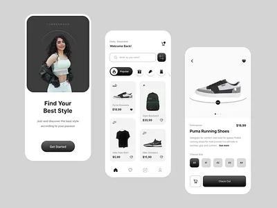 Fashion App Exercise 🛍️ 3d graphic design ui