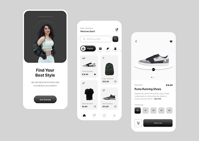 Fashion App Exercise 🛍️ 3d graphic design ui