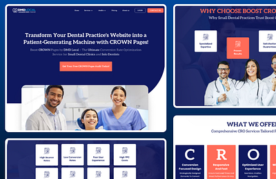 Landing Page for Local Dental Sales creative design dental website design landing page landing page design sales page ui design ui ux ui ux design user experience user interface design website design