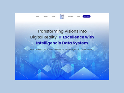 Web UI - Intelligencia Data System graphic design ui