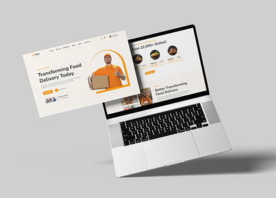 Eatyr - Food Delivery website Landing Page Design branding creativedesign deliveryapp design eatyr fastfood foodapp foodbrand fooddelivery fooddesign foodorder foodreview foodwebsite landing page quckfood ui uidesign uidesigner ux webdesign