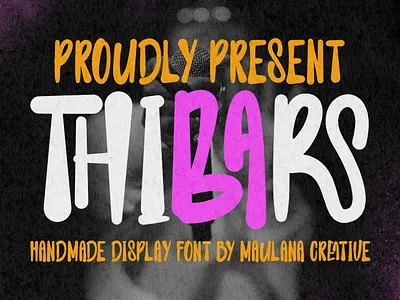 Thibars Handmade Display Font animation branding design font fonts graphic design handmade font handwritting font lettering font logo maulana creative maulana handmade nostalgic summer font sunshine font website font