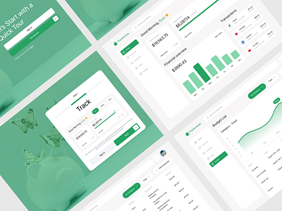 Fintech Web App design figma fintech ui uiux user experience user interface design ux web app