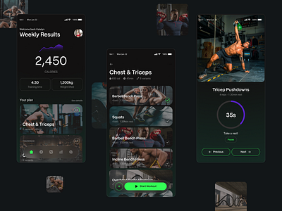 Trybe: mobile fitness app for creators analytics app application branding calories creators fitness fitness app fitness data gym health health app mobile app sports training ui ui design ux working out workout