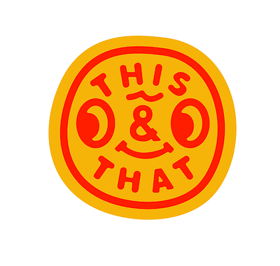 This and that Logo mark branding graphic design illustration logo