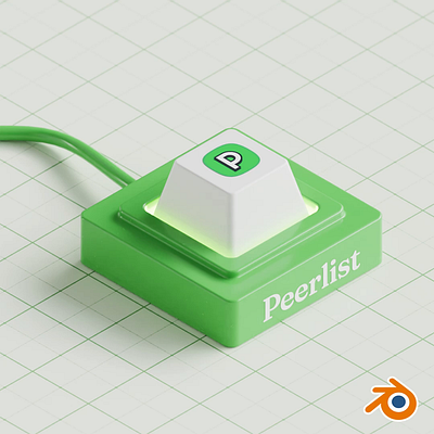 Peerlist Custom Keycap module animation blender3d branding cinema4d motion graphics peerlist ui