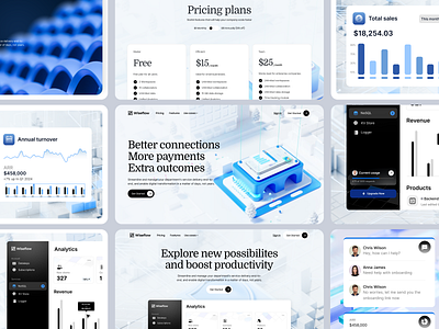 SaaS Startup Marketing Website in Webflow ai analytics app data framer insights marketing payments productivity saas software startup technology ui uxui web app web design webflow webpage website