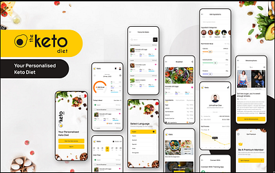 The Keto Diet - Personalized keto Diet Journey figma graphic design ui