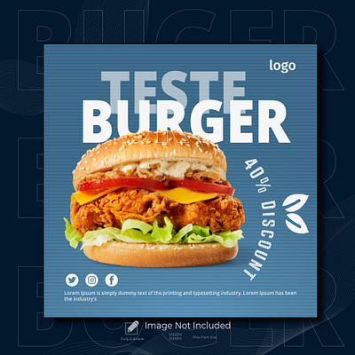 social media food post advertisement branding brochure business company profile design flyer illustration logo ui