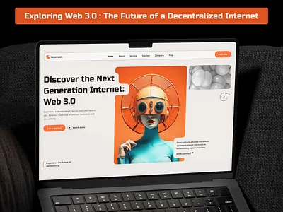 Web 3.0: The Future of a Decentralized Internet ai branding case study color palette design system graphic design landing page typography uiux user experiance user interface ux web web design website