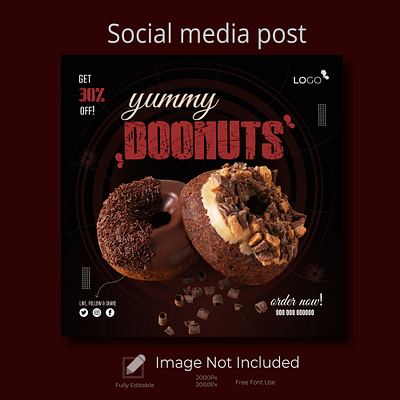 Social media post advertisement branding brochure business company profile design flyer food ui