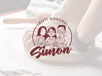 Roti Goreng Simon bakery brand identity branding business logo company logo food logo graphic design illustration logo design professional restaurant logo visual design