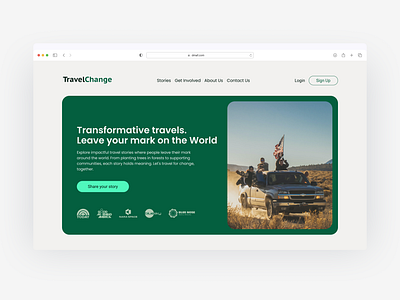 UI of main screen | Travel Change app design figma gallery graphic design mainscreen site sitedesign sites travel ui uidesign ux uxdesign uxuidesign web webapp webdesign website