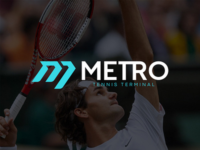 Metro Tennis Terminal bakery brand identity branding business logo company logo graphic design logo design sports tennis