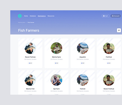 Fish Actors page design ui uidesign ux website