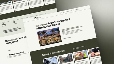 Omex Properties: Property Management construction design figma omex properties services ui ux web design website