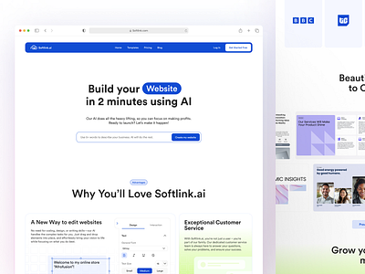 AI Website Builder Landing Page ai design ai powered website builder automated web design landing page no code platform page builder websitebuilder