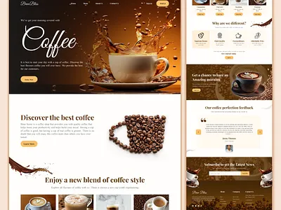 Coffee E-commerce store/Website Design animation best design branding coffee design desinger figma graphic design motion graphics trending ui uiux web website