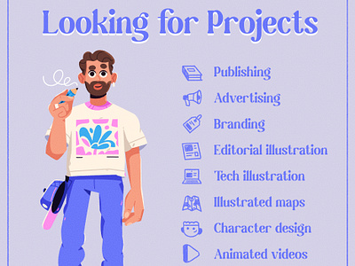 Looking for Projects art character design illustration project work