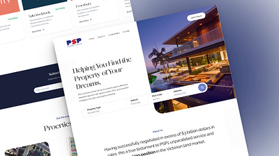 PSP Property - Real Estate Website design figma psp property services ui ux web design website