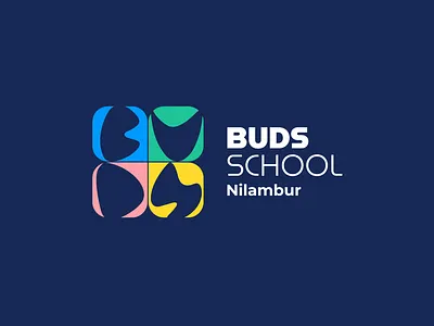 Logo Design - BUDS School Nilambur abstract letter brand branding buds budsschool clay logo deaf and mute icon joyful logo logo design nilambur non profit peevees play playful school logo soothing colors students university logo