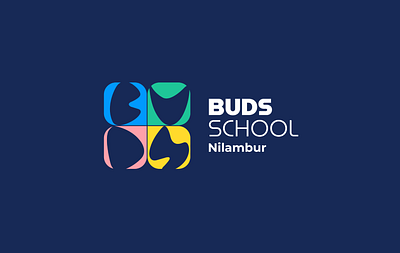 Logo Design - BUDS School Nilambur abstract letter brand branding buds budsschool clay logo deaf and mute icon joyful logo logo design nilambur non profit peevees play playful school logo soothing colors students university logo