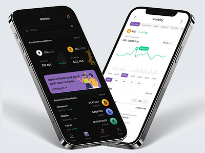 Crypto Trading Mobile App appui blockchaindesign creativedesign cryptoapp cryptocurrency cryptotrading cryptoui cryptowallet designcommunity designinspiration digitalcurrency figmadesign fintechdesign mobileappdesign modernui productdesign uidesign userexperience userinterface uxdesign