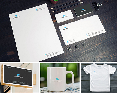 Brand Identity Designs for a Mesh manufacturer brand identity design brand identity mockup branding business card design corporate brand identity graphic design letterhead design logo design