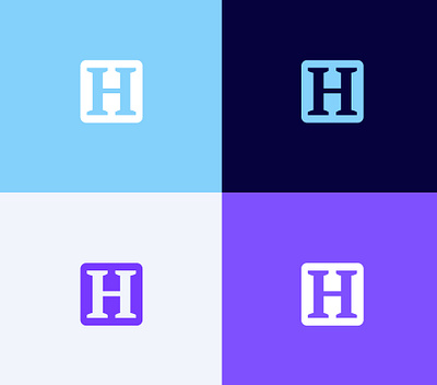 TechHubble - Brand Identity blue brand brand agency brand identity branding brands colour palette colours design design inpsiration graphic design h h logo logo logomark modern premium purple saas tech