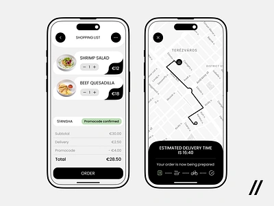 Food Delivery Mobile iOS App Design Concept app design concept app design template branding dashboard delivery app design foodtech graphic design ios ios design map menu mobile app mobile ui product design typography ui ux