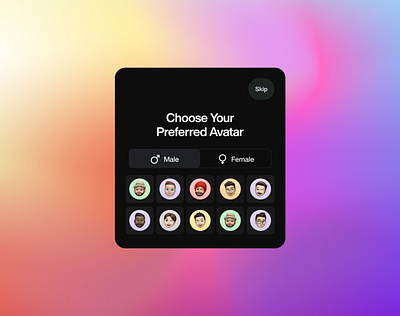 Avatar Modal avatar design modal ui ux web3