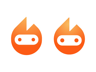 Hotbot - Which one? ai bot branding fire hot logo logo design mark red robot