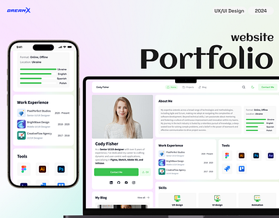 Website Design - Portfolio design figma ui ui design user experience user interface ux ux design uxui website