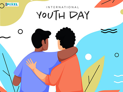 International Youth Day branding design free stock images freepixel graphic graphic design project social media social media post stock images vector design visual identity youth day