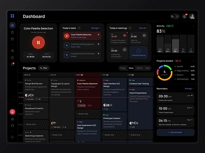 Team Management Dashboard UI Animation animation calendar collaboration collar cooperation dashboard dashboard animation interface animation management management dashboard product product animation remote saas team team management ui ui animation ux web