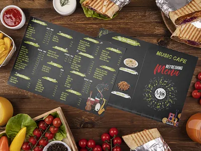 MENU CARD branding graphic design