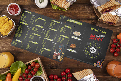 MENU CARD branding graphic design