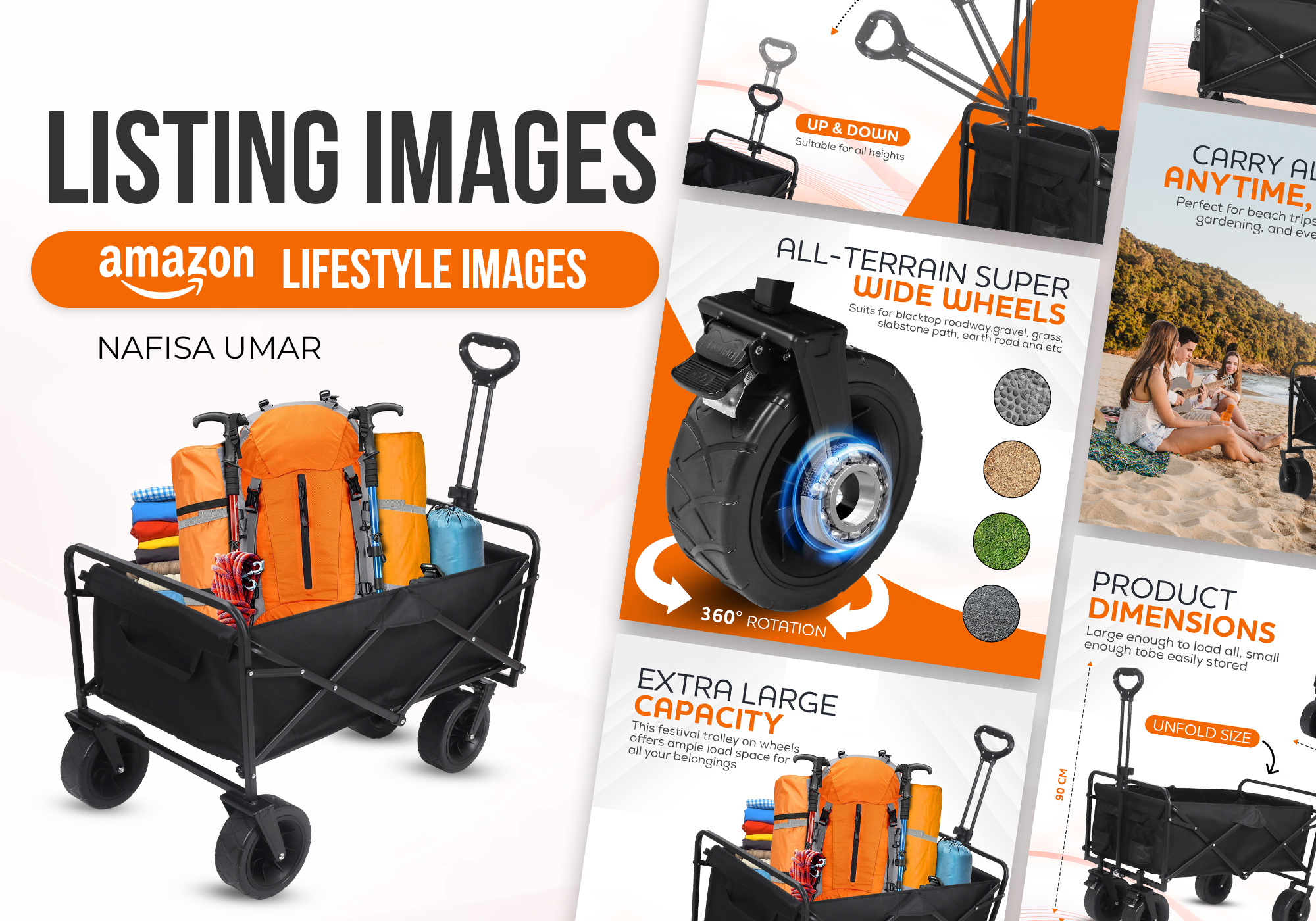 Premium Wagon Trolley || Amazon Listing Infographics amazon amazon branding amazon listing design amazon listing infographics amazon product branding enhance brand content image editing infographics lifestyle product design