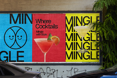 Mingle Cocktail Bar banner design branding branding guidlines cocktail cocktail brand design graphic design logo menu design mingle visual visual identity design