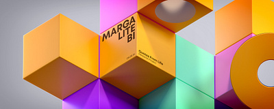 MARGALITEBI - Quotes From Life 3d abstract bauhaus c4d cinema4d clean colorful composition design designer dribbble geometric graphic design minimal modular mograph playful render typo