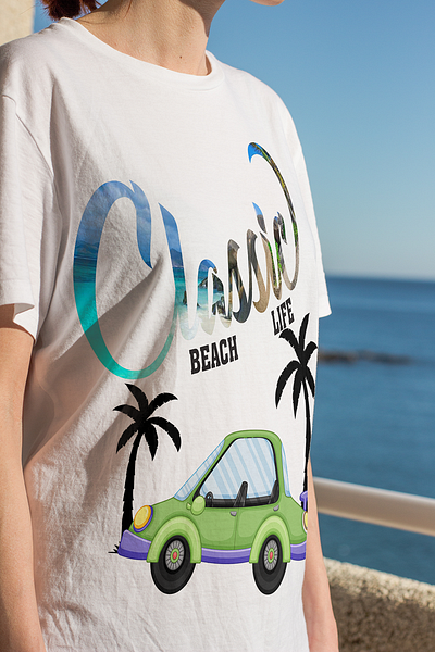 Beach t-shirt design graphic design logo t shirt design