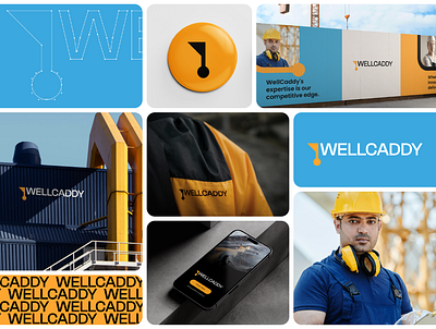 Wellcaddy brand identity branding caddy logo caddyhole logo construction industry construction logo crude oil logo minimal logo modern logo oil industry logo oil logo ui wellcaddy wordmark